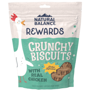 Natural Balance Rewards Crunchy Biscuits With Real Chicken Dog Treats - 14 oz