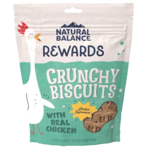 Natural Balance Rewards Crunchy Biscuits With Real Chicken Dog Treats - 14 oz