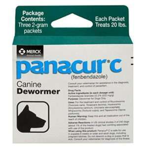 Panacur C Canine Dewormer (fenbendazole) 2 gram