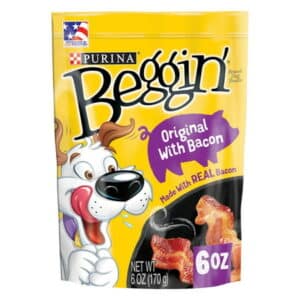Purina Beggin 6oz Original Bacon Flavor Real Meat Dog Strip Training Treats