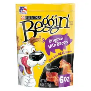 Purina Beggin 6oz Original Bacon Flavor Real Meat Dog Strip Training Treats