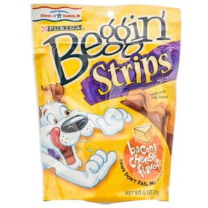 Purina Beggin Strips Dog Treats - Bacon & Cheese Flavor [Dog Treats Packaged] 6 oz