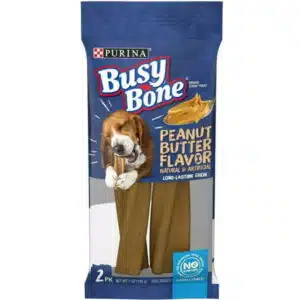 Purina Busy Bone Dog Chew Peanut Butter [Dog Treats Packaged] 7 oz