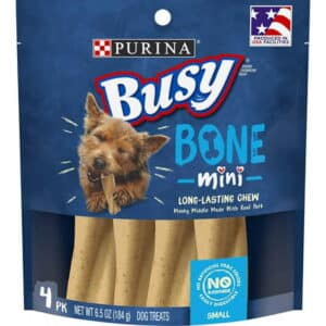 Purina Busy Bone Real Meat Dog Treats Mini 6.5 oz Pack of 2