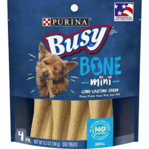 Purina Busy Bone Real Meat Dog Treats Mini 6.5 oz Pack of 2