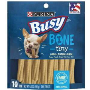 Purina Busy Bone Real Meat Dog Treats Tiny 6.5 oz Pack of 2