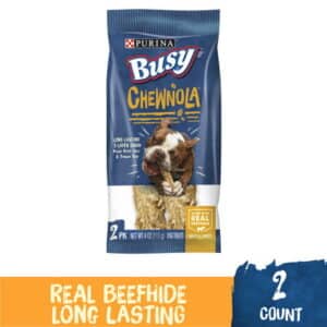 Purina Busy Rawhide Small/Medium Breed Dog Bones Chewnola With Oats & Brown Rice - (12) 2 ct. Pouches
