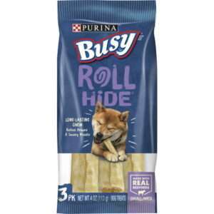 Purina Busy Rollhide Long Lasting Chews for Dogs 4 oz Pouch