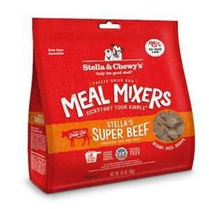Stella & Chewy's Freeze Dried Raw Stella's Super Beef Meal Mixers Grain Free Dog Food Topper 35-oz
