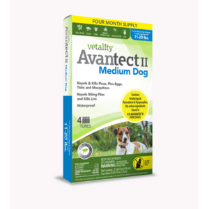 Vetality Avantect II for Medium Dogs 11-20 lbs 4 dose