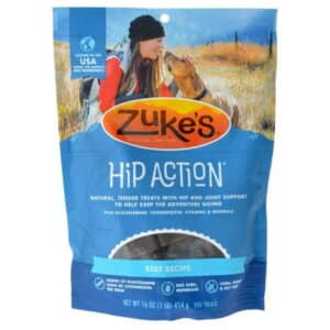 Zukes Zukes Hip Action Hip & Joint Supplement Dog Treat - Roasted Beef Recipe 1 lb