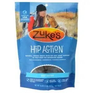 Zukes Zukes Hip Action Hip & Joint Supplement Dog Treat - Roasted Beef Recipe 1 lb