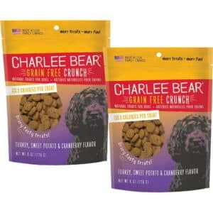 Charlee Bear Grain-Free Turkey Sweet Potato Cranberry Dog Treats 8 oz. 2-Pack