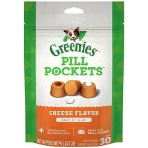 Greenies Pill Pockets Cheese Flavor Tablets [Dog Made in the USA Dog Treats] 30 count