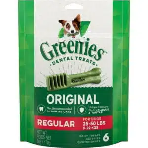 Greenies Regular Dental Dog Treats [Dog Treats Packaged] 6 count