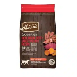Merrick Merrick Grain Free Real Bison, Beef + Sweet Potato Recipe Dry Dog Food | 4 lb