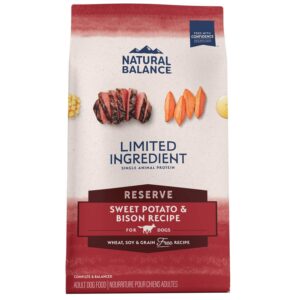 Natural Balance Natural Balance Limited Ingredient Reserve Grain Free Sweet Potato & Bison Recipe Dry Dog Food | 4 lb
