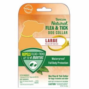Natural Flea & Tick Repellant Dog Collars Waterproof Safe Full Body Protection (Large (up to 25 ))