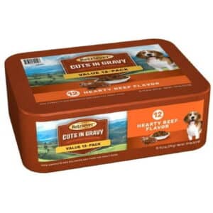 Retriever Adult Hearty Beef Flavor Cuts in Gravy Wet Dog Food 12 Cans - 13.2 oz