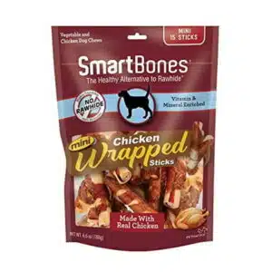 Smartbones Mini Chicken-Wrapped Sticks For Dogs Rawhide-Free 15 Count