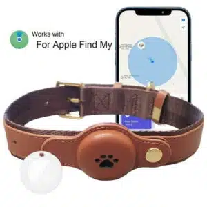Washranp Dog GPS Tracker Waterproof Real-Time GPS Location Pet Tracking Collar (Only iOS) for Small Medium Large Dogs
