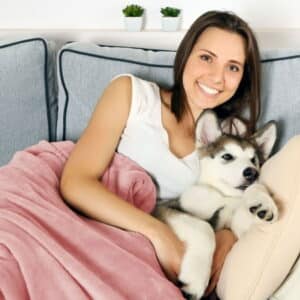 Waterproof Pet Throw 50 x 60 Inch Bed Couch Protect Furniture Dog Blanket Pink
