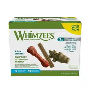 Whimzees Dog Dental Chew Small Variety Packs [Dog Treats Packaged] 89 count