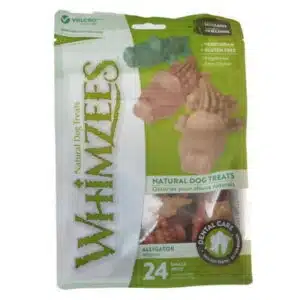 Whimzees Natural Dental Care Alligator Dog Treats [Dog Treats Bulk] Small - 24 Pack - (Dogs 15-25 lbs)