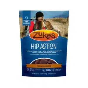 Zukes Hip Action Chicken Dog Treats with Glucosamine & Chondroitin - 6 oz