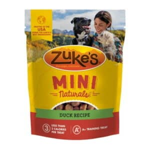 Zuke's Mini Naturals Soft Dog Treats for Training Soft and Chewy Dog Training Treats with Duck Recipe 16.0 OZ Bag