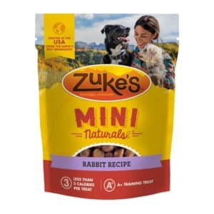 Zuke's Mini Naturals Soft Dog Treats for Training Soft and Chewy Dog Training Treats with Rabbit Recipe 16.0 OZ Bag
