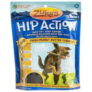 Zukes Zukes Hip Action Dog Treats - Peanut Butter & Oats Recipe 6 oz Pack of 2