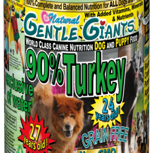 Gentle Giants Non-GMO Grain Free Turkey Dog & Puppy Can Food - 6 oz, case of 24