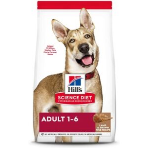 Hill's Science Diet Adult Lamb Meal & Brown Rice Recipe Dry Dog Food 15.5 lb Bag, Lamb
