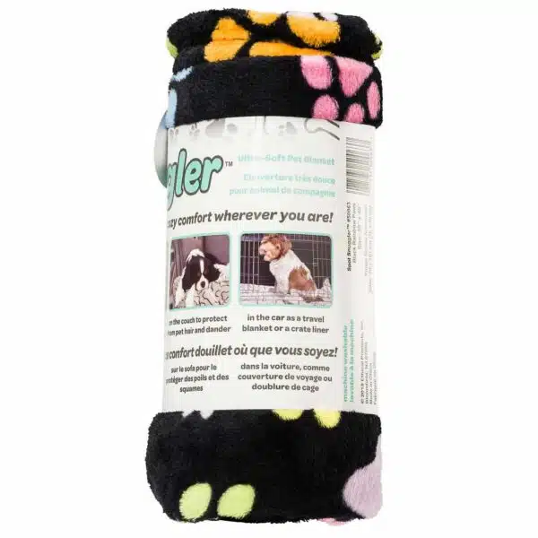 Spot Snuggler Rainbow Paw Print Dog Blanket | 40 in