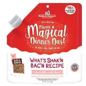 Stella & Chewy's Freeze-Dried Raw Marie's Magical Dinner Dust Meal What's Shak'n Bak'n Recipe Dry Dog Food Topper, 7 oz.