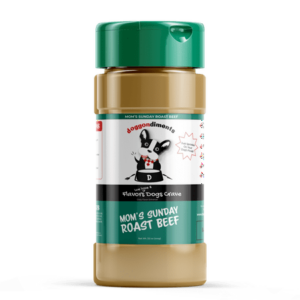 Doggondiments Mom s Sunday Roast Beef Flavor Dog Food Topper Powder New for Dogs