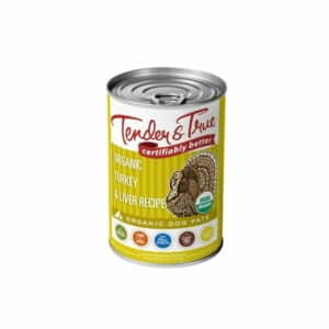 Tender & True Organic Turkey & Liver Recipe Canned Dog Food 12.5 oz Case of 12