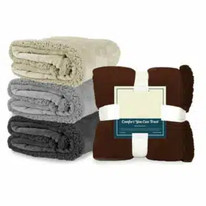 Waterproof Blanket for Couch Sofa Waterproof Dog Blanket for Pets Pet Blanket Protector Plush Soft Warm Fuzzy Blanket Bed Throw 60x80in