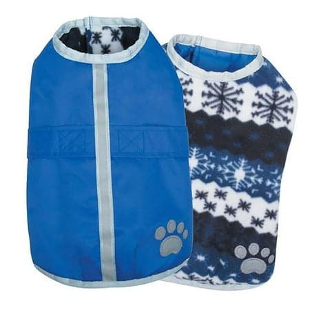 Zack & Zoey NorEaster Dog Blanket Coat - Blue - Extra Large