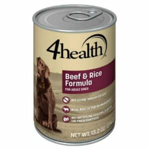 4health w/ Wholesome Grains Beef and Rice Wet Dog Food 12 Cans - 13.2 oz.