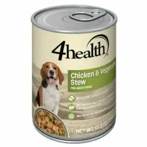 4health w/ Wholesome Grains Chicken & Vegetable Stew Wet Dog Food - 12 Cans