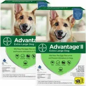 Bayer Advantage II Flea Treatment Dogs Over 55 lbs. 6 Months 2pck