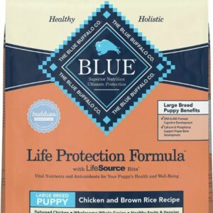 Blue Buffalo Life Protection Formula Large Breed Puppy Chicken & Brown Rice Recipe Dry Dog Food - 30 lb Bag