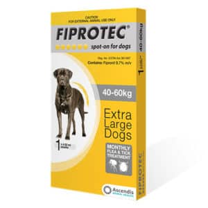 Fiprotec Spot -On For Dogs Extra Large 88 - 176lbs Yellow 1 Pipette