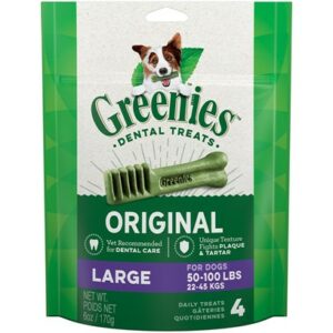Greenies Large Original Dental Dog Chews 6-oz, 4 count