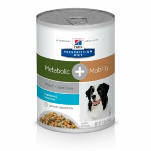 Hill's Prescription Diet Canine j/d Metabolic + Mobility Vegetable & Tuna Stew Canned Dog Food - 12.5 oz, case of 12