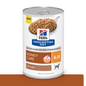 Hill's Prescription Diet Canine k/d Kidney Care with Lamb Wet Dog Food - 13 oz, case of 12