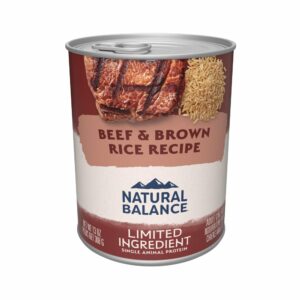 Natural Balance Limited Ingredient Beef & Brown Rice Recipe Wet Dog Food - 13 oz, case of 12