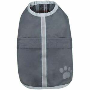 Polyester Gray Nor'Easter Dog Blanket Coat Extra Small Size - Durable Coat Uses Velcro For Adjustable Fit